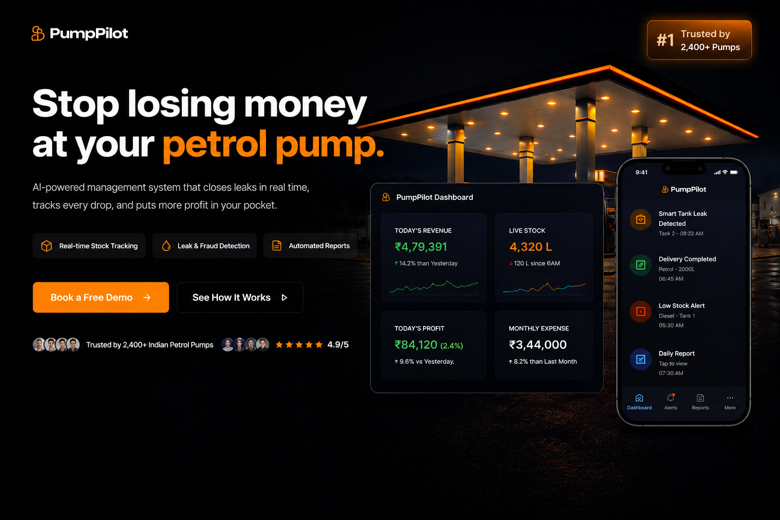 Pumpilot product screenshot